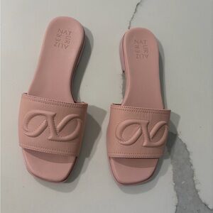 Naturalizer Blush Pink Slide Sandals